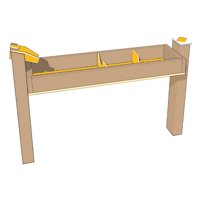 Primary Image of Single Water Trough - In-Ground - Yellow/Latte