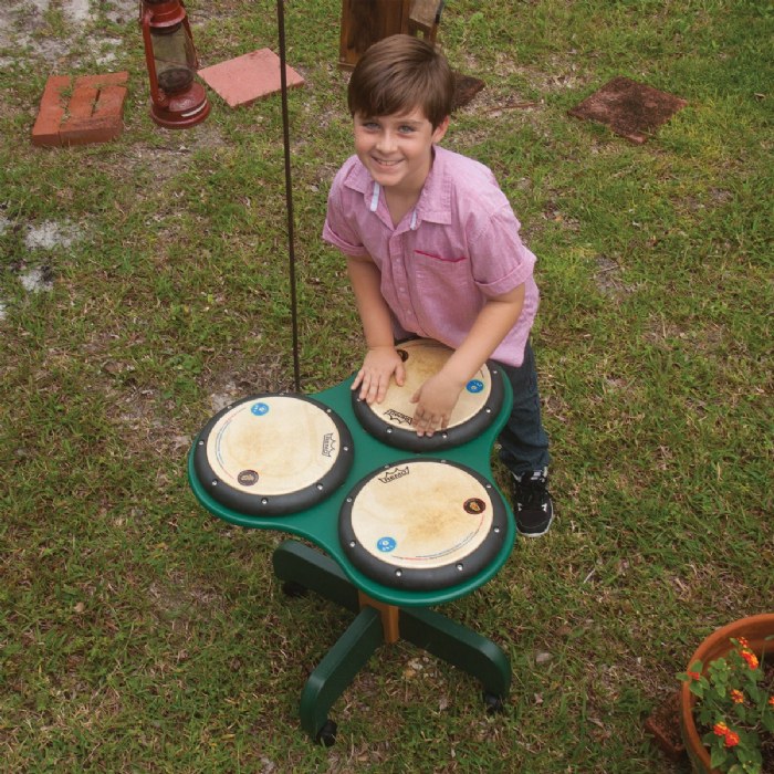 Alternate Image #1 of TriPPPle Play with Casters - Green/Cedar