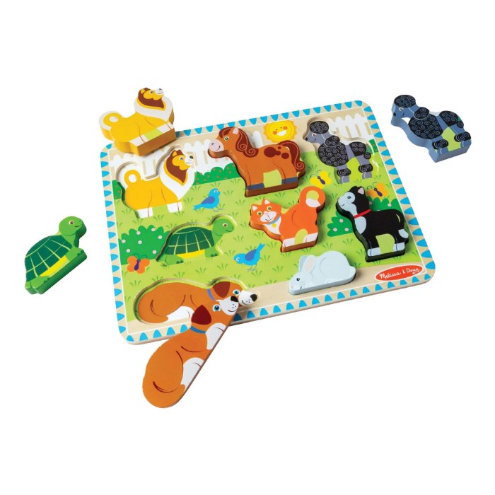 Alternate Image #1 of Chunky Raised Puzzles - Set of 6