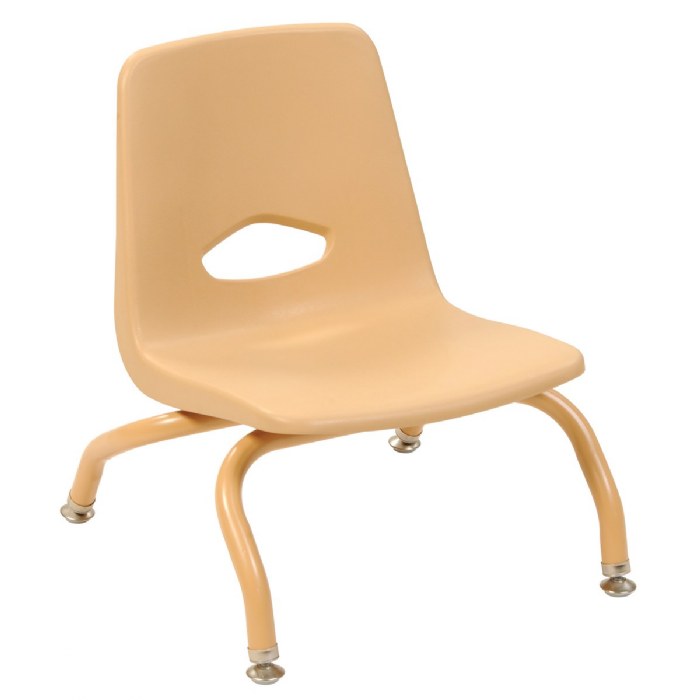 Primary Image of Tapered Leg Stackable Chair - 7.5" Seat Height - Natural