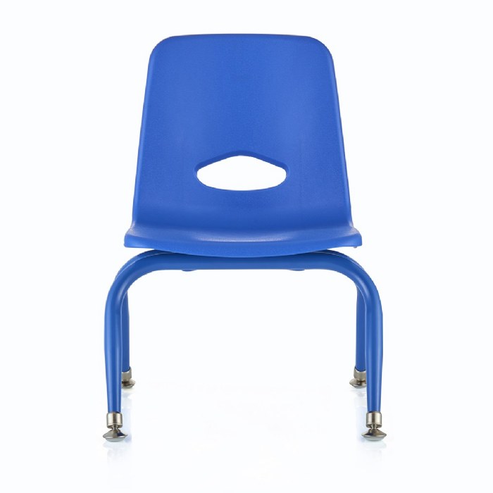 Alternate Image #1 of Tapered Leg Stackable Chair - 9.5" Seat Height - Blue