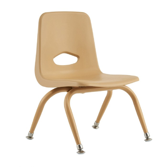 Primary Image of Tapered Leg Stackable Chair - 9.5" Seat Height - Natural