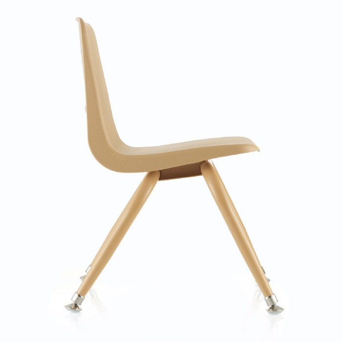 Alternate Image #1 of Tapered Leg Stackable Chair - 11.5" Seat Height - Natural