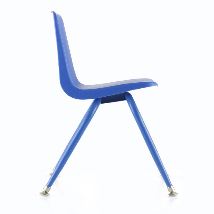 Alternate Image #1 of Tapered Leg Stackable Chair - 13.5" Seat Height - Blue