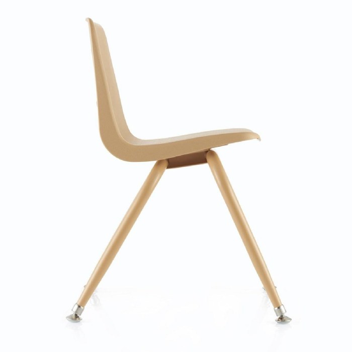 Alternate Image #1 of Tapered Leg Stackable Chair - 13.5" Seat Height - Natural