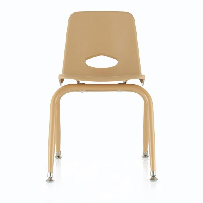Alternate Image #1 of Tapered Leg Stackable Chair - 15.5" Seat Height - Natural