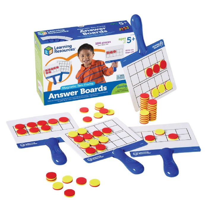 Alternate Image #1 of Magnetic Ten-Frame Answer Boards