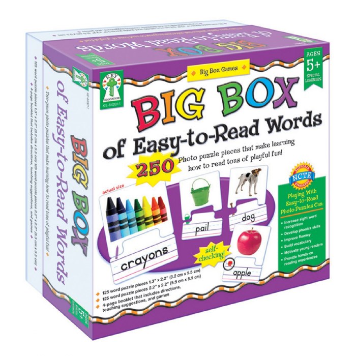 Primary Image of Big Box of Easy to Read Words