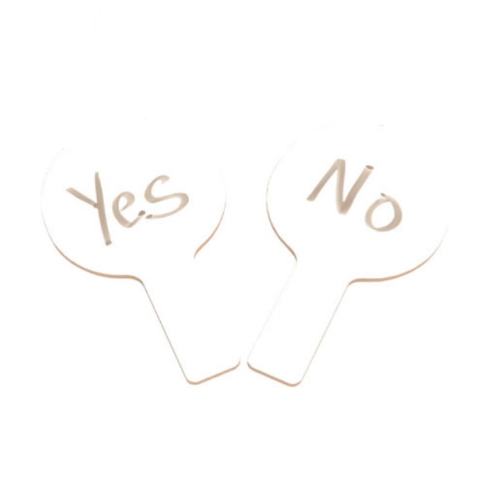 Alternate Image #1 of Mini Dry Erase Answer Paddles - Set of 12