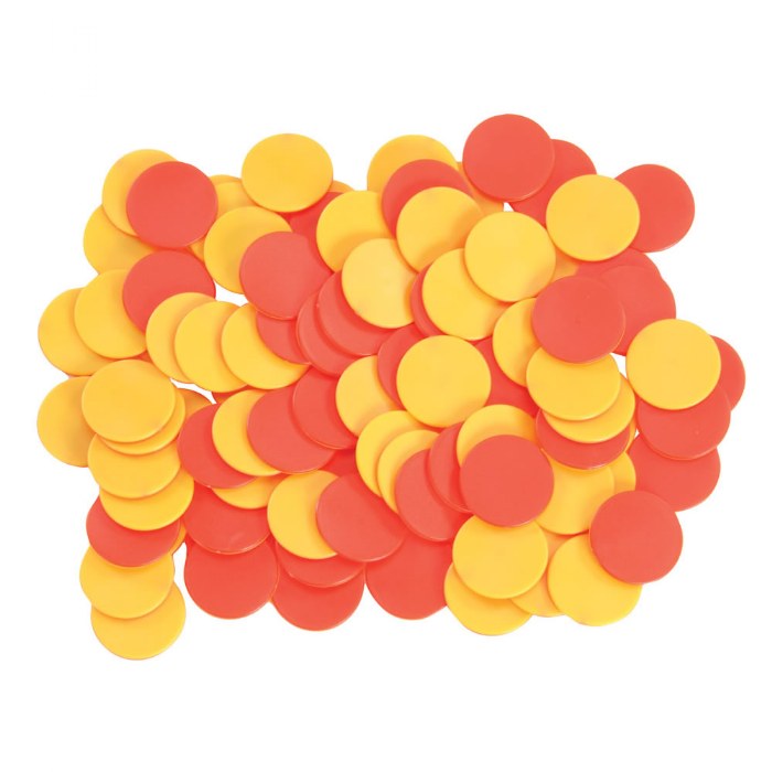 Primary Image of Two Color Dual Side Counters - 200 Pieces