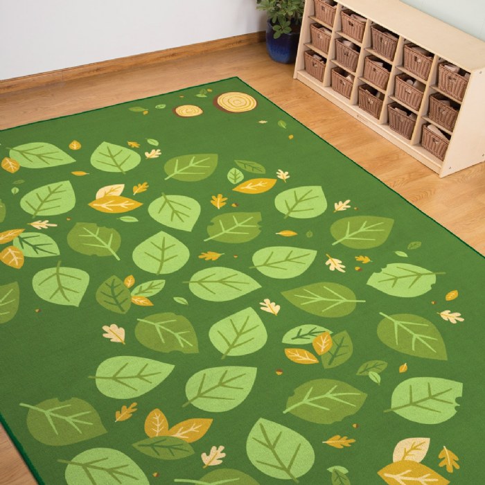Alternate Image #1 of Falling Leaves Carpet - 6' x 9' Rectangle