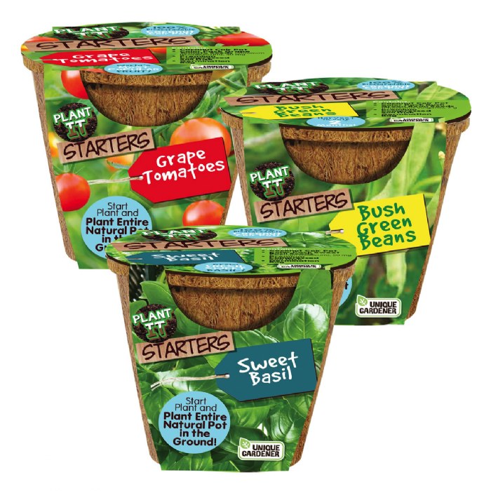 Primary Image of Plant-It Starters Vegetables and Herb - Set of 3