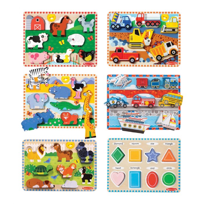 Primary Image of Chunky Raised Puzzles - Set of 6