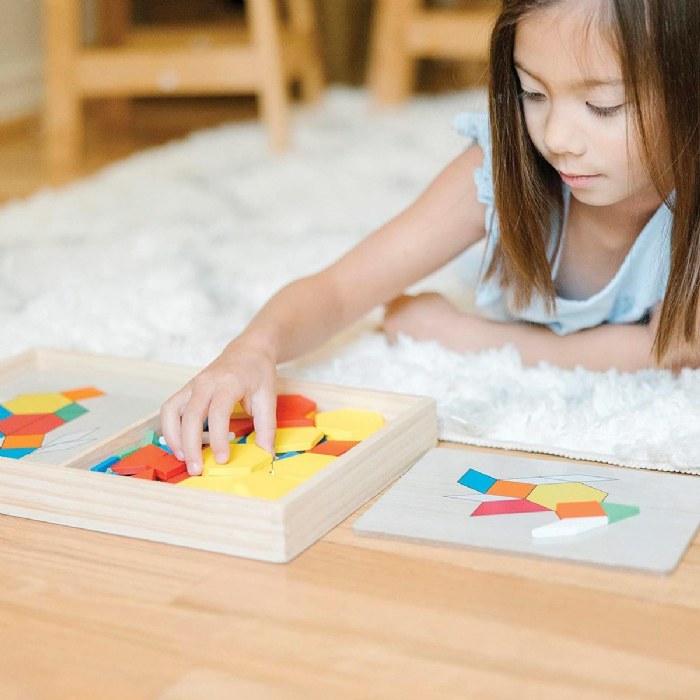 Alternate Image #1 of Pattern Blocks & Boards with Wooden Shape Blocks