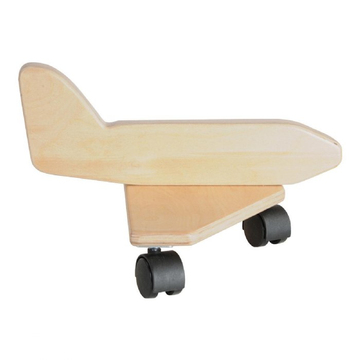 Alternate Image #1 of Birch and Maple Wooden Jet Plane