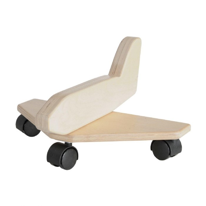 Alternate Image #1 of Birch and Maple Wooden Jet Plane