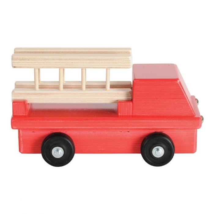 Alternate Image #1 of Birch and Maple Wooden Fire Truck