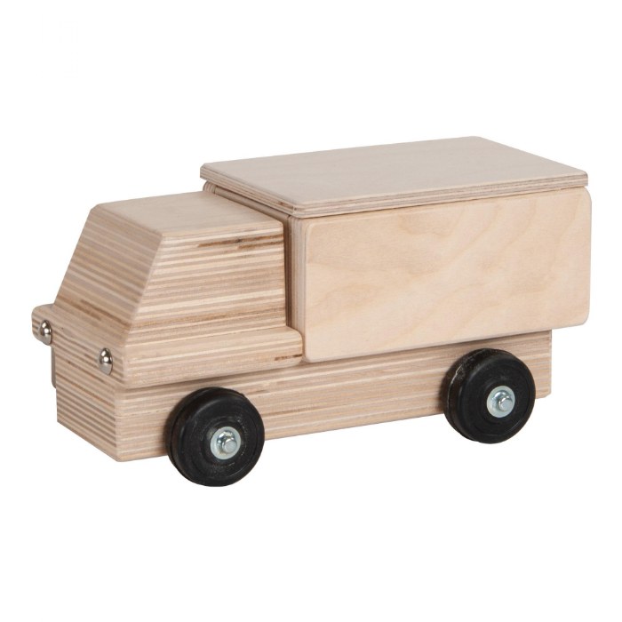 Alternate Image #1 of Birch and Maple Wooden Delivery Truck