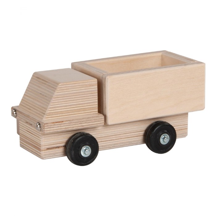 Alternate Image #1 of Birch and Maple Wooden Delivery Truck
