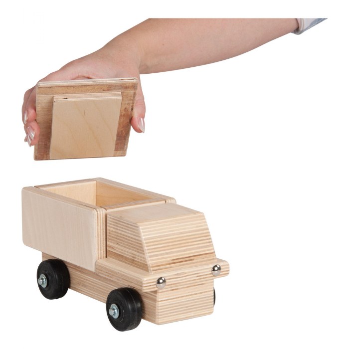 Alternate Image #1 of Birch and Maple Wooden Delivery Truck