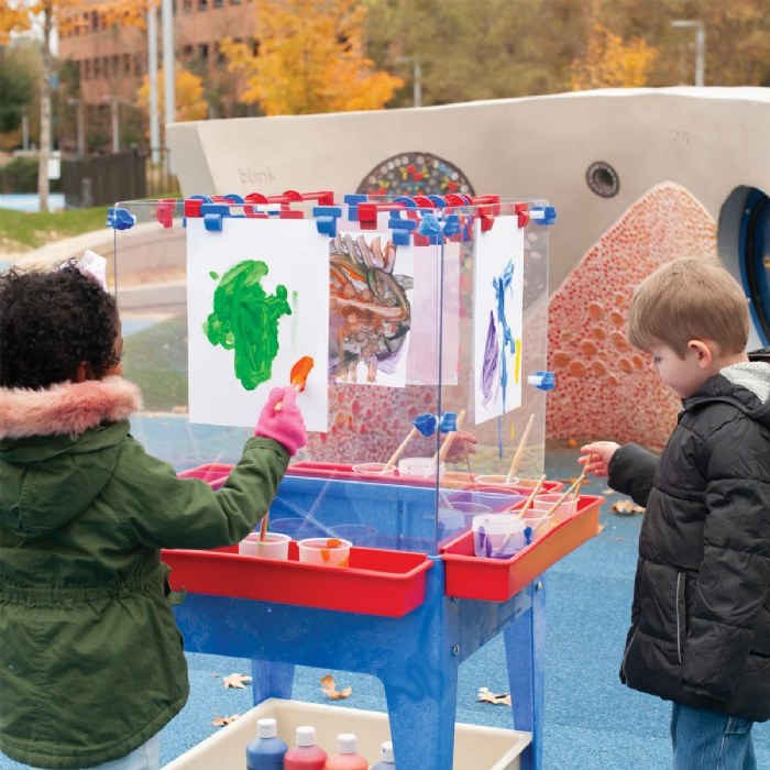 Alternate Image #1 of 4 Station Space Saver Easel