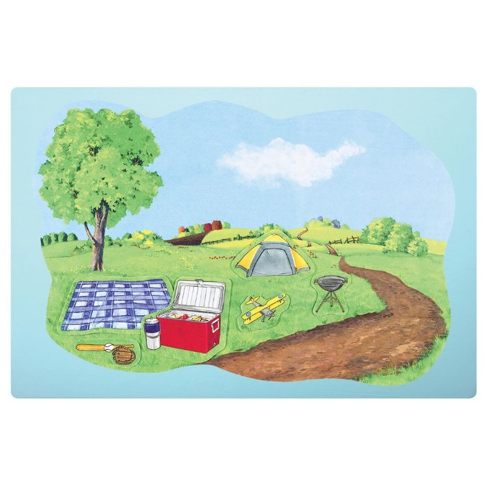 Primary Image of Seasons Changing Flannel Board Pre-Cut Felt Set - Summer Scene