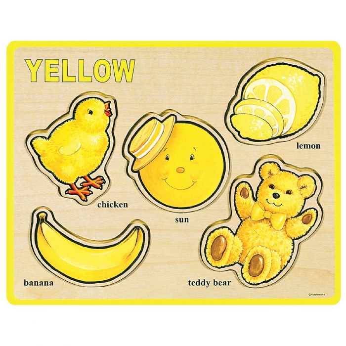 Alternate Image #1 of Wooden Colors and Words Puzzles - Set of 8