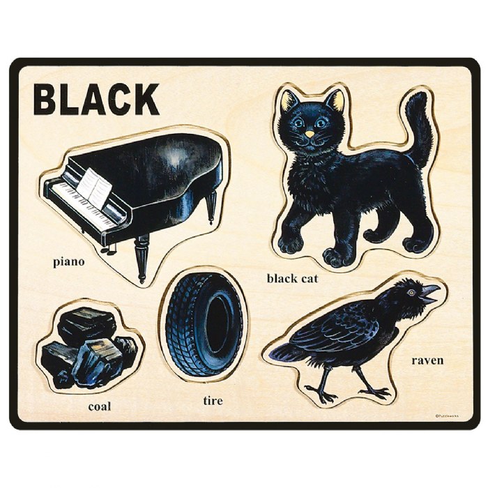 Alternate Image #1 of Wooden Colors and Words Puzzles - Set of 8