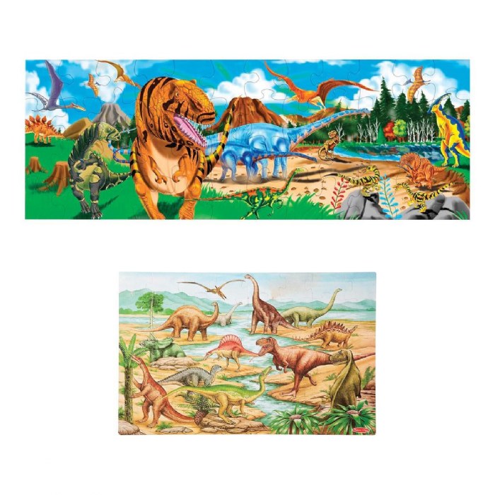 Primary Image of Dinosaur Floor Puzzle Set - Set of 2