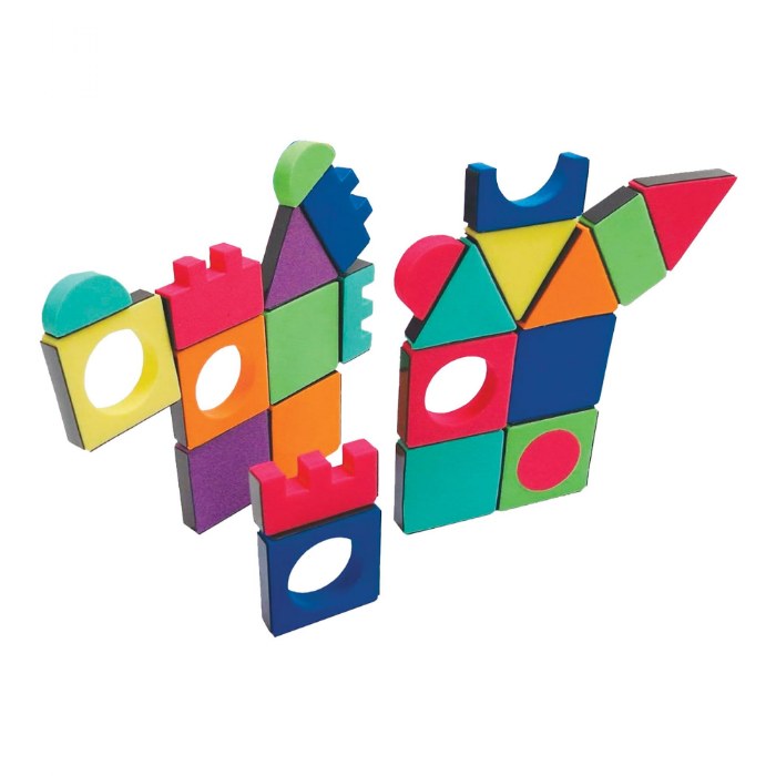 Alternate Image #1 of Magnetic Building Shapes and Board - 54 Pieces