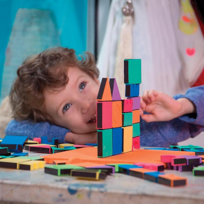 Alternate Image #1 of Magnetic Building Shapes and Board - 54 Pieces