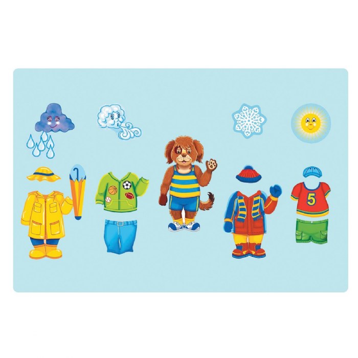 Alternate Image #1 of Wally the Weather Dog Felt Set