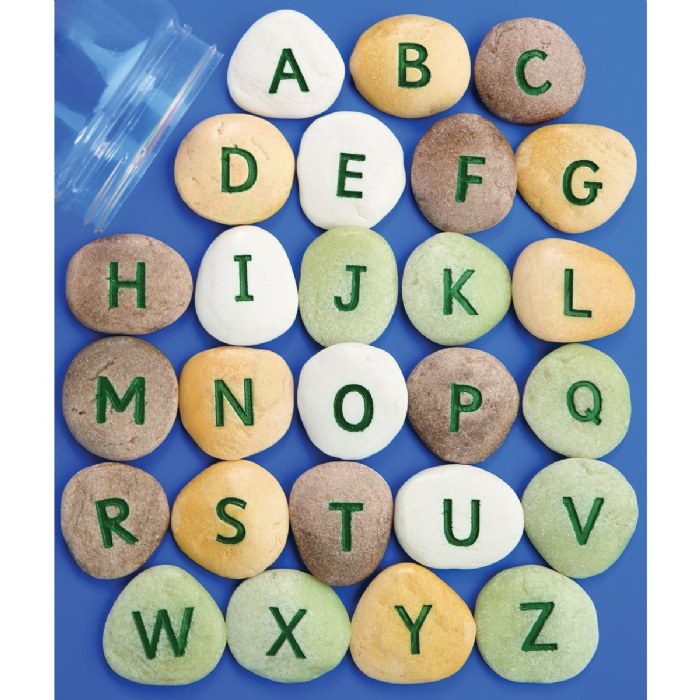 Alternate Image #1 of Uppercase Alphabet Pebbles