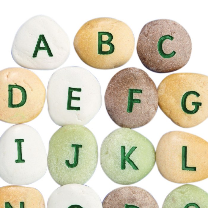 Alternate Image #1 of Uppercase Alphabet Pebbles