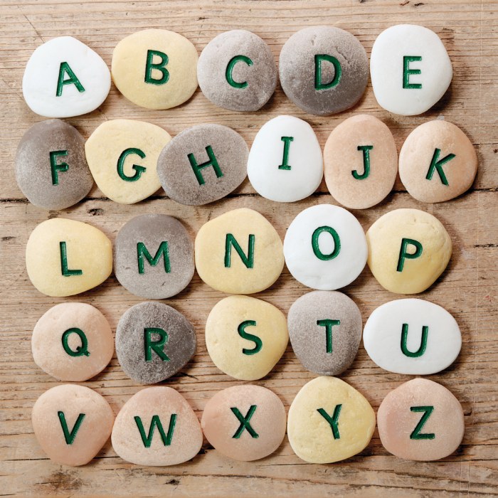 Alternate Image #1 of Uppercase Alphabet Pebbles