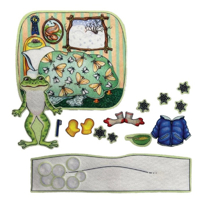 Alternate Image #1 of Freddy Frog Soft Felt Set - 14 pieces