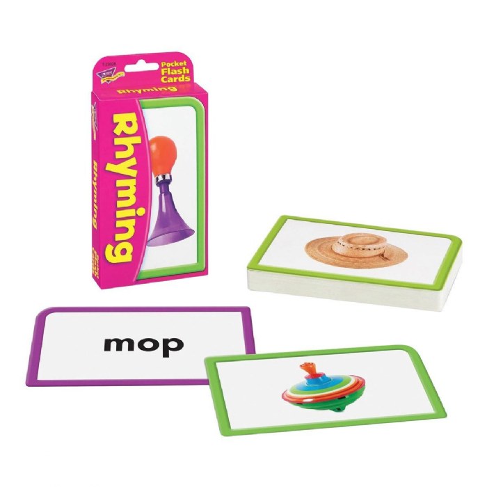 Alternate Image #1 of Early Literacy Flash Cards with Words and Pictures - Set of 5