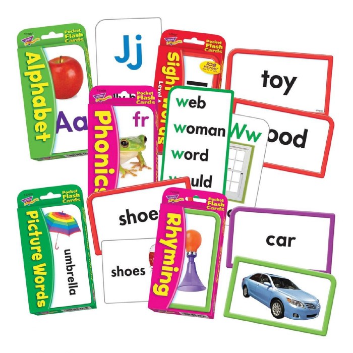 Primary Image of Early Literacy Flash Cards with Words and Pictures - Set of 5