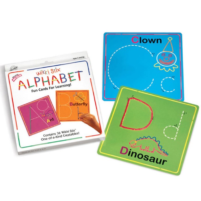 Primary Image of Wikki Stix&reg; Alphabet Cards With Upper and Lowercase