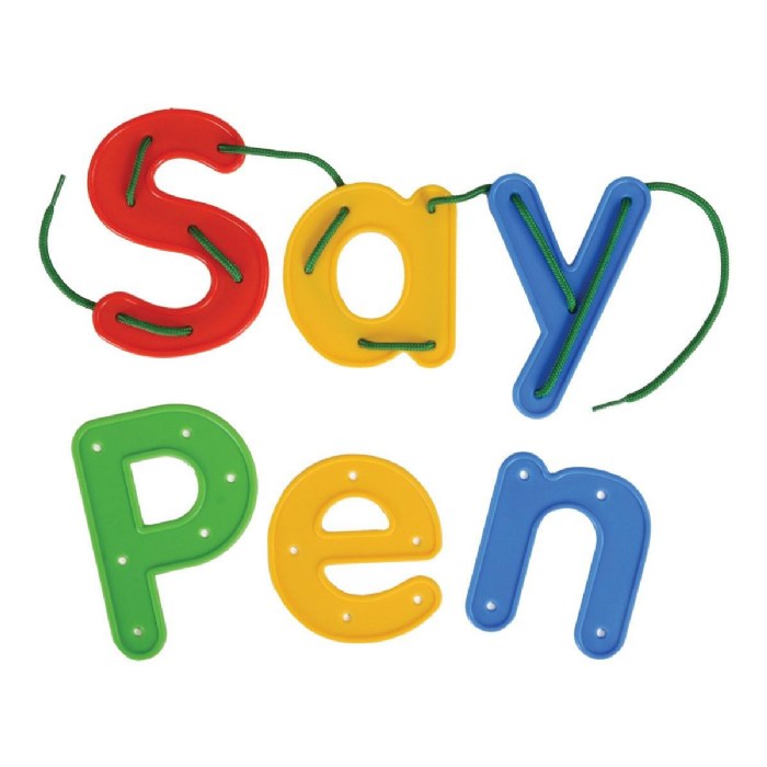 Alternate Image #1 of Giant Lacing and Tracing Upper and Lower Case Letters