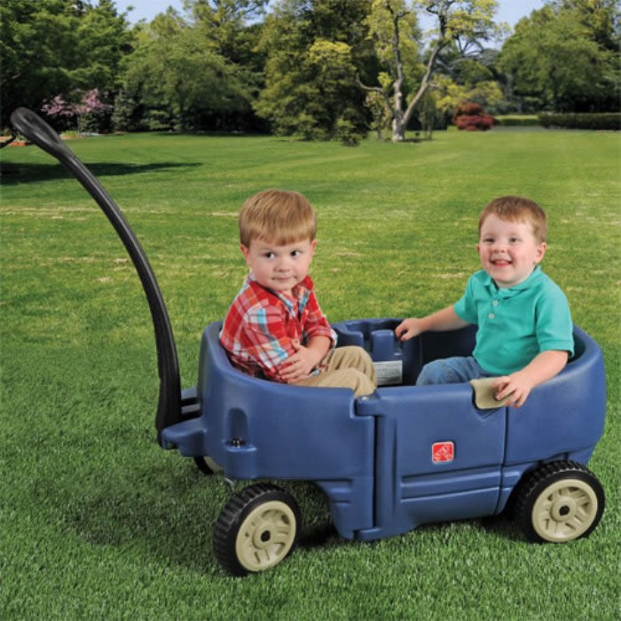 Alternate Image #1 of Wagon for Two - Blue