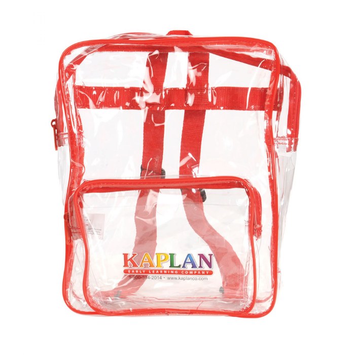 Primary Image of Small Clear Take Home Backpack - Set of 10