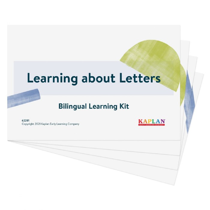 Alternate Image #1 of Learning about Letters Learning Kit - Bilingual