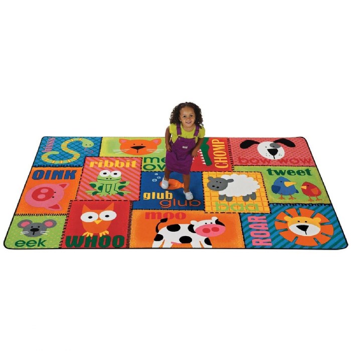 Alternate Image #1 of Animal Sounds Carpet - 4' x 6'