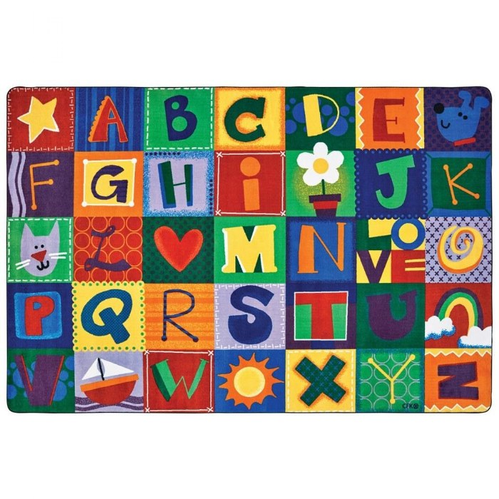 Primary Image of Toddler Alphabet Blocks Carpet 4' x 6'