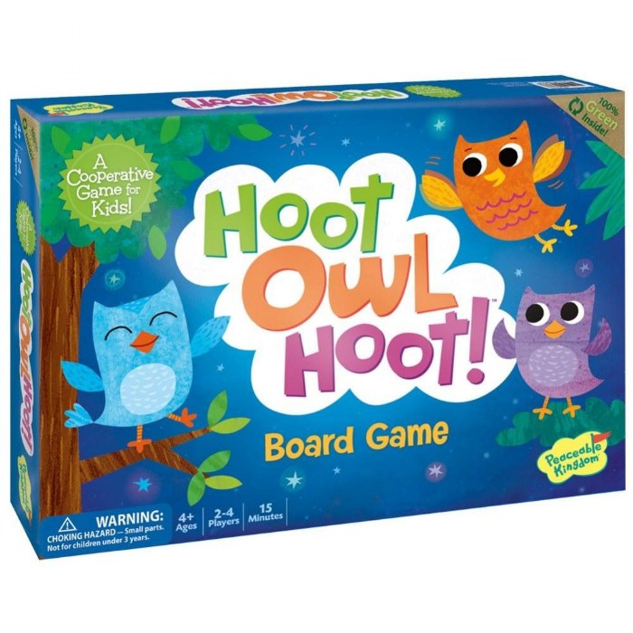 Primary Image of Hoot Owl Hoot! Cooperative Color Matching Board Game