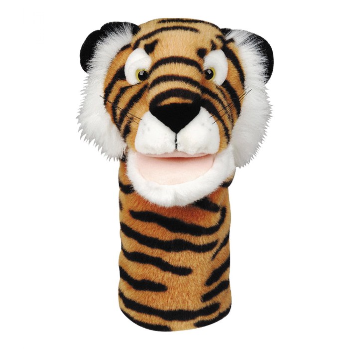 Alternate Image #1 of Plush Bigmouth Animal Hand Puppets - Set of 8