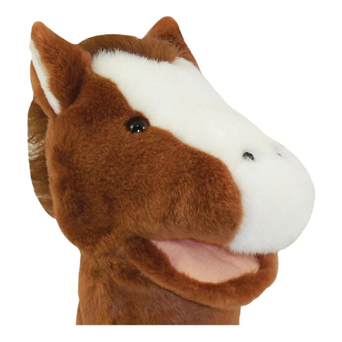 Alternate Image #1 of Plush Bigmouth Horse Hand Puppets