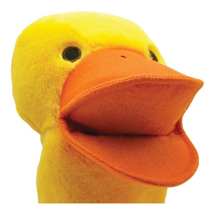 Alternate Image #1 of Plush Bigmouth Duck Hand Puppets