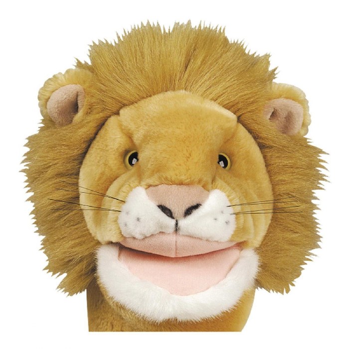 Alternate Image #1 of Plush Bigmouth Lion Hand Puppets